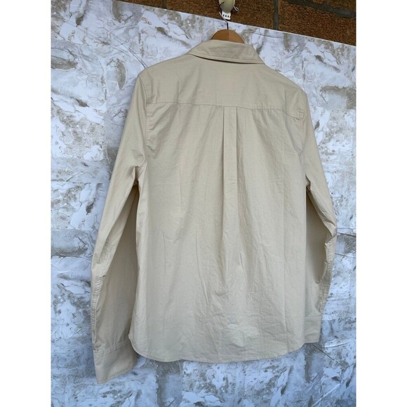 Solid & striped tan boyfriend size XL tan long sleeve shirt - Picture 6 of 11